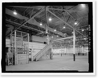 Historic Framed Print, Douglas Aircraft Company Long Beach Plant, Maintenance Shop, 3855 Lakewood Boulevard, Long Beach, Los Angeles County, CA - 6,  17-7/8" x 21-7/8"
