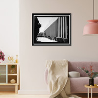 Historic Framed Print, Douglas Aircraft Company Long Beach Plant, Engineering Office Building, 3855 Lakewood Boulevard, Long Beach, Los Angeles County, CA - 2,  17-7/8" x 21-7/8"