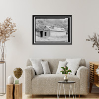 Historic Framed Print, Radar Station B-71, Power Building, Coastal Drive, Klamath vicinity, Del Norte County, CA,  17-7/8" x 21-7/8"