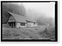 Historic Framed Print, Radar Station B-71, Operations Building, Coastal Drive, Klamath vicinity, Del Norte County, CA,  17-7/8" x 21-7/8"