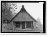 Historic Framed Print, Radar Station B-71, Operations Building, Coastal Drive, Klamath vicinity, Del Norte County, CA - 2,  17-7/8" x 21-7/8"
