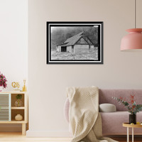 Historic Framed Print, Radar Station B-71, Operations Building, Coastal Drive, Klamath vicinity, Del Norte County, CA - 3,  17-7/8" x 21-7/8"