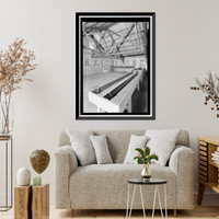 Historic Framed Print, Prairie Creek Fish Hatchery, Hwy. 101, Orick, Humboldt County, CA - 16,  17-7/8" x 21-7/8"