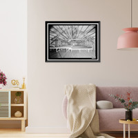 Historic Framed Print, Prairie Creek Fish Hatchery, Hwy. 101, Orick, Humboldt County, CA - 17,  17-7/8" x 21-7/8"