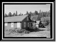 Historic Framed Print, Prairie Creek Fish Hatchery, Hwy. 101, Orick, Humboldt County, CA - 21,  17-7/8" x 21-7/8"