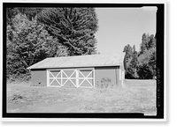 Historic Framed Print, Prairie Creek Fish Hatchery, Hwy. 101, Orick, Humboldt County, CA - 23,  17-7/8" x 21-7/8"