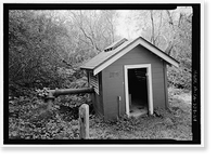 Historic Framed Print, Prairie Creek Fish Hatchery, Hwy. 101, Orick, Humboldt County, CA - 24,  17-7/8" x 21-7/8"