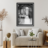 Historic Framed Print, Prairie Creek Fish Hatchery, Hwy. 101, Orick, Humboldt County, CA - 25,  17-7/8" x 21-7/8"