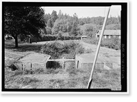 Historic Framed Print, Prairie Creek Fish Hatchery, Hwy. 101, Orick, Humboldt County, CA - 28,  17-7/8" x 21-7/8"