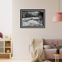 Historic Framed Print, Prairie Creek Fish Hatchery, Hwy. 101, Orick, Humboldt County, CA - 29,  17-7/8" x 21-7/8"