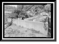 Historic Framed Print, Prairie Creek Fish Hatchery, Hwy. 101, Orick, Humboldt County, CA - 31,  17-7/8" x 21-7/8"