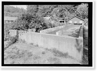 Historic Framed Print, Prairie Creek Fish Hatchery, Hwy. 101, Orick, Humboldt County, CA - 31,  17-7/8" x 21-7/8"