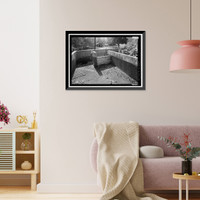 Historic Framed Print, Prairie Creek Fish Hatchery, Hwy. 101, Orick, Humboldt County, CA - 32,  17-7/8" x 21-7/8"