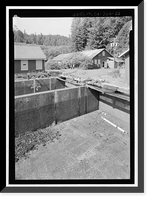 Historic Framed Print, Prairie Creek Fish Hatchery, Hwy. 101, Orick, Humboldt County, CA - 33,  17-7/8" x 21-7/8"