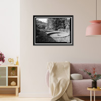 Historic Framed Print, Prairie Creek Fish Hatchery, Hwy. 101, Orick, Humboldt County, CA - 34,  17-7/8" x 21-7/8"