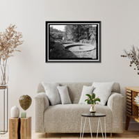 Historic Framed Print, Prairie Creek Fish Hatchery, Hwy. 101, Orick, Humboldt County, CA - 34,  17-7/8" x 21-7/8"