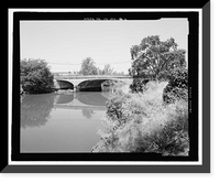 Historic Framed Print, First Street Bridge, Spanning Napa River at First Street between Soscol, Napa, Napa County, CA - 2,  17-7/8" x 21-7/8"
