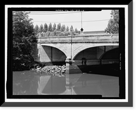 Historic Framed Print, First Street Bridge, Spanning Napa River at First Street between Soscol, Napa, Napa County, CA - 3,  17-7/8" x 21-7/8"