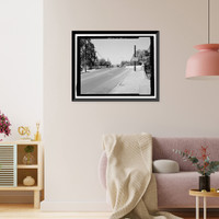 Historic Framed Print, First Street Bridge, Spanning Napa River at First Street between Soscol, Napa, Napa County, CA - 9,  17-7/8" x 21-7/8"