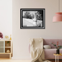 Historic Framed Print, First Street Bridge, Spanning Napa River at First Street between Soscol, Napa, Napa County, CA - 10,  17-7/8" x 21-7/8"