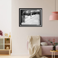 Historic Framed Print, First Street Bridge, Spanning Napa River at First Street between Soscol, Napa, Napa County, CA - 11,  17-7/8" x 21-7/8"