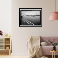 Historic Framed Print, U.S. Naval Base, Pearl Harbor, Waterfront Facilities, Various locations throughout base, Pearl Harbor, Honolulu County, HI - 9,  17-7/8" x 21-7/8"