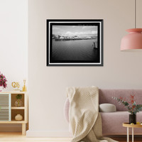 Historic Framed Print, U.S. Naval Base, Pearl Harbor, Waterfront Facilities, Various locations throughout base, Pearl Harbor, Honolulu County, HI - 14,  17-7/8" x 21-7/8"