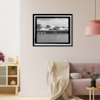 Historic Framed Print, U.S. Naval Base, Pearl Harbor, Waterfront Facilities, Various locations throughout base, Pearl Harbor, Honolulu County, HI - 15,  17-7/8" x 21-7/8"