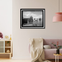 Historic Framed Print, U.S. Naval Base, Pearl Harbor, Ferry Landing Type, Halawa Landing on Ford Island, Pearl Harbor, Honolulu County, HI - 5,  17-7/8" x 21-7/8"