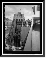 Historic Framed Print, U.S. Naval Base, Pearl Harbor, Ferry Landing Type, Halawa Landing on Ford Island, Pearl Harbor, Honolulu County, HI - 9,  17-7/8" x 21-7/8"