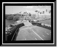 Historic Framed Print, U.S. Naval Base, Pearl Harbor, Ferry Landing Type, Halawa Landing on Ford Island, Pearl Harbor, Honolulu County, HI - 10,  17-7/8" x 21-7/8"