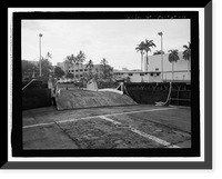 Historic Framed Print, U.S. Naval Base, Pearl Harbor, Ferry Landing Type, Halawa Landing on Ford Island, Pearl Harbor, Honolulu County, HI - 11,  17-7/8" x 21-7/8"