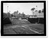 Historic Framed Print, U.S. Naval Base, Pearl Harbor, Ferry Landing Type, Halawa Landing on Ford Island, Pearl Harbor, Honolulu County, HI - 11,  17-7/8" x 21-7/8"