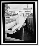 Historic Framed Print, U.S. Naval Base, Pearl Harbor, Ferry Landing Type, Halawa Landing on Ford Island, Pearl Harbor, Honolulu County, HI - 12,  17-7/8" x 21-7/8"