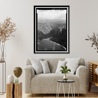 Historic Framed Print, Hana Belt Road, Between Haiku and Kaipahulu, Hana vicinity, Maui County, HI - 21,  17-7/8" x 21-7/8"