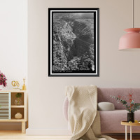 Historic Framed Print, Hana Belt Road, Between Haiku and Kaipahulu, Hana vicinity, Maui County, HI - 25,  17-7/8" x 21-7/8"