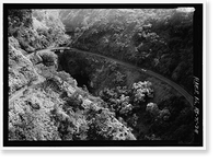 Historic Framed Print, Hana Belt Road, Between Haiku and Kaipahulu, Hana vicinity, Maui County, HI - 28,  17-7/8" x 21-7/8"