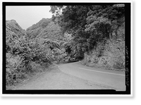 Historic Framed Print, Hana Belt Road, Between Haiku and Kaipahulu, Hana vicinity, Maui County, HI - 75,  17-7/8" x 21-7/8"