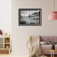 Historic Framed Print, Hana Belt Road, Between Haiku and Kaipahulu, Hana vicinity, Maui County, HI - 91,  17-7/8" x 21-7/8"