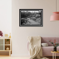 Historic Framed Print, Hana Belt Road, Between Haiku and Kaipahulu, Hana vicinity, Maui County, HI - 103,  17-7/8" x 21-7/8"