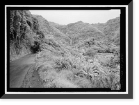 Historic Framed Print, Hana Belt Road, Between Haiku and Kaipahulu, Hana vicinity, Maui County, HI - 133,  17-7/8" x 21-7/8"