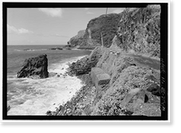 Historic Framed Print, Hana Belt Road, Between Haiku and Kaipahulu, Hana vicinity, Maui County, HI - 148,  17-7/8" x 21-7/8"