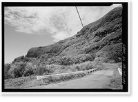 Historic Framed Print, Hana Belt Road, Between Haiku and Kaipahulu, Hana vicinity, Maui County, HI - 149,  17-7/8" x 21-7/8"