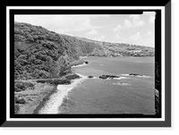 Historic Framed Print, Hana Belt Road, Between Haiku and Kaipahulu, Hana vicinity, Maui County, HI - 156,  17-7/8" x 21-7/8"