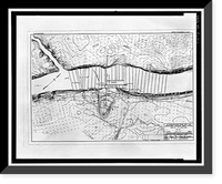 Historic Framed Print, St. Lucie Canal, St. Lucie, Cross State Canal, Okeechobee Intracoas, Stuart vicinity, Martin County, FL,  17-7/8" x 21-7/8"