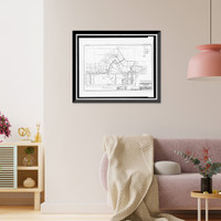 Historic Framed Print, St. Lucie Canal, St. Lucie Lock No. 1, St. Lucie, Cross State Canal, Okeechobee Intracoas, Stuart vicinity, Martin County, FL - 11,  17-7/8" x 21-7/8"