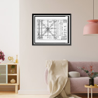 Historic Framed Print, St. Lucie Canal, St. Lucie Lock No. 1, St. Lucie, Cross State Canal, Okeechobee Intracoas, Stuart vicinity, Martin County, FL - 22,  17-7/8" x 21-7/8"