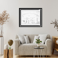 Historic Framed Print, St. Lucie Canal, St. Lucie Lock No. 1, St. Lucie, Cross State Canal, Okeechobee Intracoas, Stuart vicinity, Martin County, FL - 25,  17-7/8" x 21-7/8"