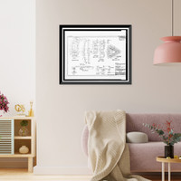 Historic Framed Print, St. Lucie Canal, St. Lucie Lock No. 1, St. Lucie, Cross State Canal, Okeechobee Intracoas, Stuart vicinity, Martin County, FL - 26,  17-7/8" x 21-7/8"