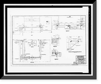 Historic Framed Print, St. Lucie Canal, Lock No. 2, St. Lucie, Cross State Canal, Okeechobee Intracoas, Stuart vicinity, Martin County, FL,  17-7/8" x 21-7/8"